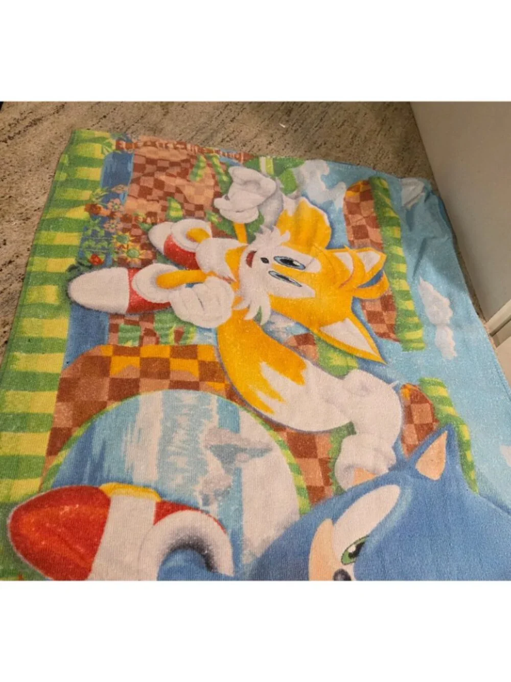 Sonic The Hedgehog Hooded Beach Bath Child Towel